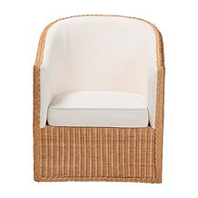 Tessa Bohemian Rattan Arm Chair with Cushion