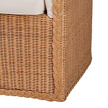 Tessa Bohemian Rattan Arm Chair with Cushion
