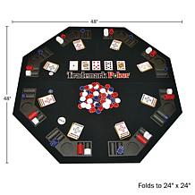 Texas Holdem Travel Kit with 48" Tabletop and 300 Chips