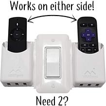 The No Screw-Ups Remote Control Holder Deluxe - White