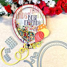 The Stamps of Life Balloon Shaped Card Fold-it Die Set