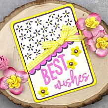 The Stamps of Life Cheerful Best Wishes Word Die Set