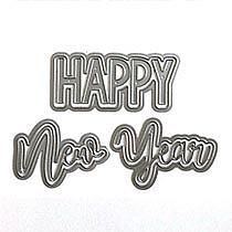 The Stamps of Life Cheerful Happy New Year Die Set