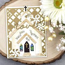 The Stamps of Life Church Shaped Card Fold-it Die Set