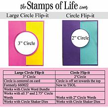 The Stamps of Life Circle Flip It Die Card Folds to A2 DIY Craft Dies