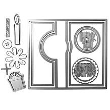 The Stamps of Life Triple Square Flip-It Card Die - Set of