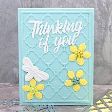 The Stamps of Life Dragonfly and Flower A2 Card Die Set