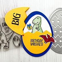 The Stamps of Life Easter Egg A2 Shaped Card Fold-it Die Set