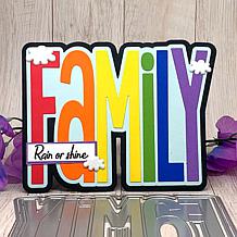 The Stamps of Life Family Shaped Card Fold-it Die Set