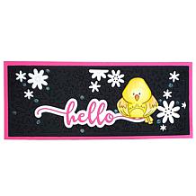 The Stamps of Life Floral Slimline Panel Die Set