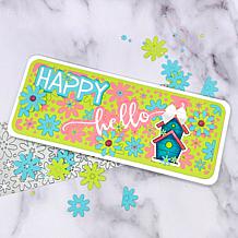 The Stamps of Life Floral Slimline Panel Die Set