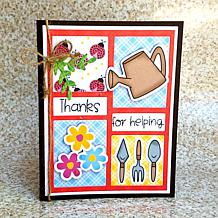 The Stamps of Life Flower Vine and Grid A2 Card Base Die Set