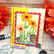 The Stamps of Life Flowers with Sign Background Die Set