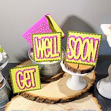 The Stamps of Life Get Well Soon Slimline Words Die Set