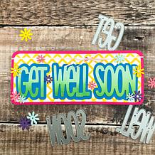The Stamps of Life Get Well Soon Slimline Words Die Set