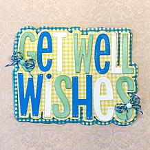 The Stamps of Life Get Well Wishes Shaped Card Fold-it Die Set