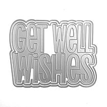 The Stamps of Life Get Well Wishes Shaped Card Fold-it Die Set