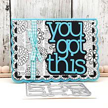 The Stamps of Life Just Breathe Serif Words Die Set