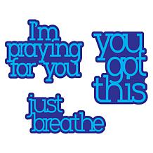 The Stamps of Life Just Breathe Serif Words Die Set