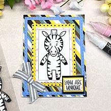 The Stamps of Life Little Peeps Zebra Clear Stamp Set
