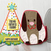 The Stamps of Life Puppy A2 Shaped Card Fold-it Die Set