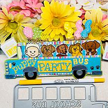 The Stamps of Life School Bus Slimline Shaped Card Fold-it Die Set