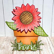 The Stamps of Life Sunflower Shaped Card Fold-it Die Set