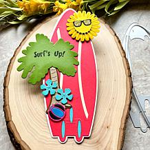 The Stamps of Life Surfboard Slimline Shaped Card Fold-it Die Set