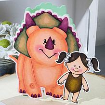 The Stamps of Life Triceratops Shaped Card Fold-it Die Set