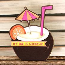 The Stamps of Life Tropical Drink Shaped Card Fold-it Die Set