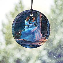 Thomas Kinkade Disney Glass Hanging Print - Cinderella Dancing