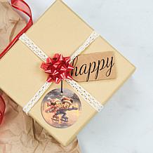 Thomas Kinkade Disney Hanging Glass - Mickey & Minnie Sweet Holiday
