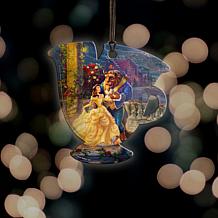 Thomas Kinkade Disney Hanging Print - Beauty and the Beast Dancing