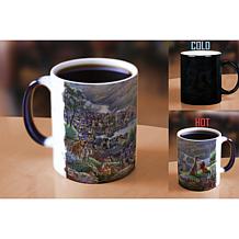 Thomas Kinkade Disney Lady and the Tramp Falling in Love Morphing Mug