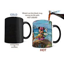 Thomas Kinkade Disney Mickey and Minnie in Hawaii Heat-Sensitive Mug
