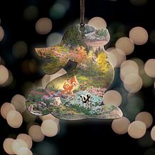 Thomas Kinkade Disney Shaped Acrylic Hanging Print - Bambi's 1st Year