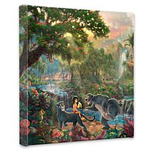 Thomas Kinkade Disney The Jungle Book 14" x 14" Gallery Wrapped Canvas