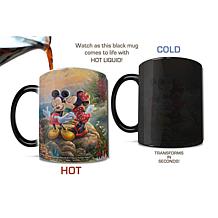 Thomas Kinkade Mickey & Minnie Sweetheart Cove Heat-Sensitive Mug