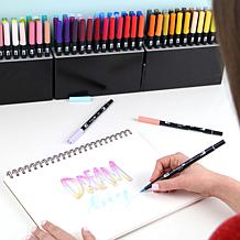 Tombow Dual Brush Pens 108-Color Set in Marker Case
