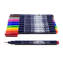 Tombow Fudenosuke Color Brush Pens 10-pack
