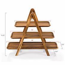 Toscana by Picnic Time Serving Ladder (Acacia Wood)