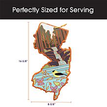 Totally Bamboo Summer Stokes State-Shaped Cutting Board