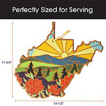 Totally Bamboo Summer Stokes State-Shaped Cutting Board