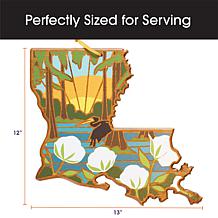 Totally Bamboo Summer Stokes State-Shaped Cutting Board