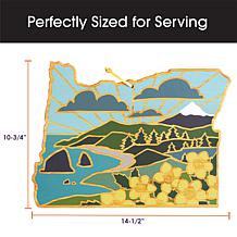 Totally Bamboo Summer Stokes State-Shaped Cutting Board