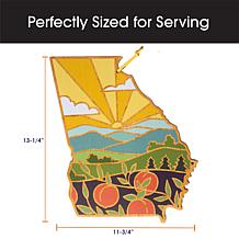 Totally Bamboo Summer Stokes State-Shaped Cutting Board