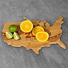 Totally Bamboo "USA 250 Years" USA-Shaped Cutting Board
