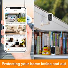 Toucan 2-pack 2K Wireless Cameras with 2 Solar Panels