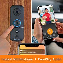 Toucan Wireless Doorbell with 2-Pack Outdoor S4 2K Cameras