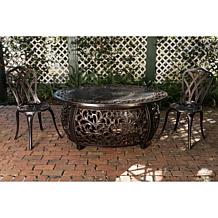 Toulon Aluminum Oval  LPG Fire Pit